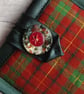 Red, Green & Gold Plaid Glasses Case, Storage Pouch - Image 4