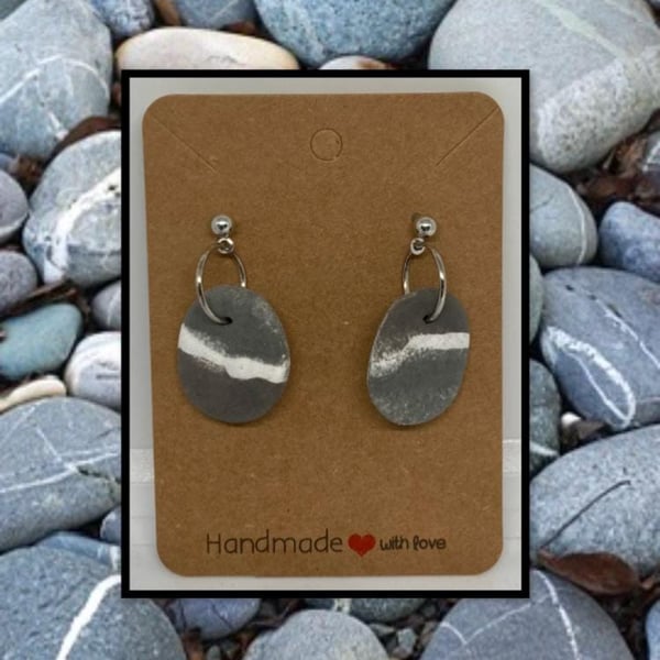 Outlet Beach stone drop studs