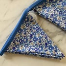 Bunting made with Liberty Betsy Ann Blue Tana Lawn Cotton