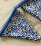 Bunting made with Liberty Betsy Ann Blue Tana Lawn Cotton