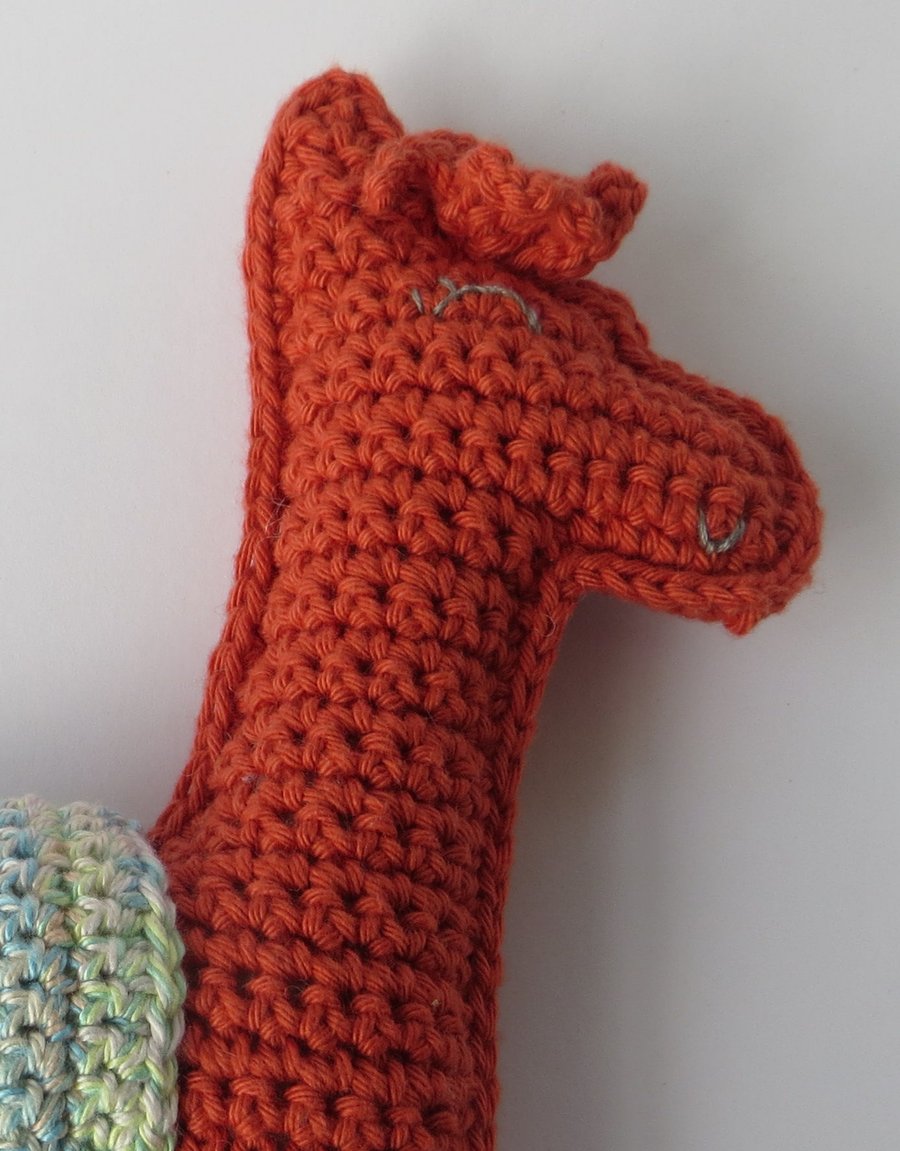 Small llama, Crochet Toy, Baby Gift, Cotton yarn