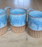 Turquoise half carved mug - Image 2