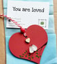 Sea Glass Lovebirds Heart, Handmade Wedding & Engagement Keepsake, Romantic Gift - Image 4