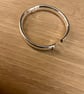 "Coalescence" - Heavy Handmade Sterling Silver Hinged Bangle - Made to any size  - Image 2