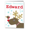 Childrens Personalised Christmas Card.