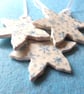 Set of 3 Handmade Clay Snowflake Decorations - Image 4