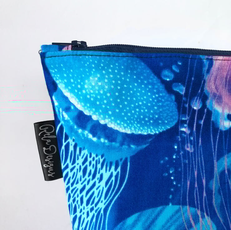 Makeup bag, jellyfish Folksy