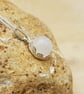 Tiny silver Rainbow Moonstone Pendant. June birthstone. - Image 4