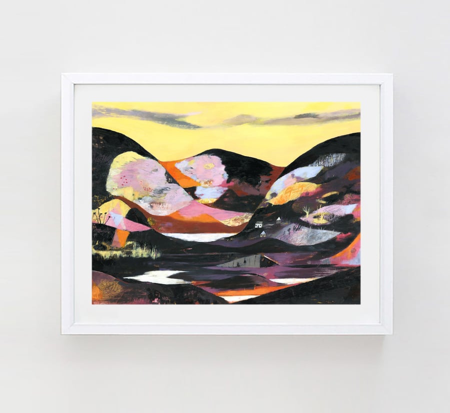 Fine art print, Three Hills 16.54 in  x 11.69 (A3 Print)