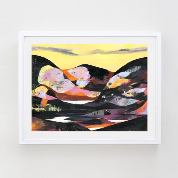 Fine art print, Three Hills 16.54 in  x 11.69 (A3 Print)