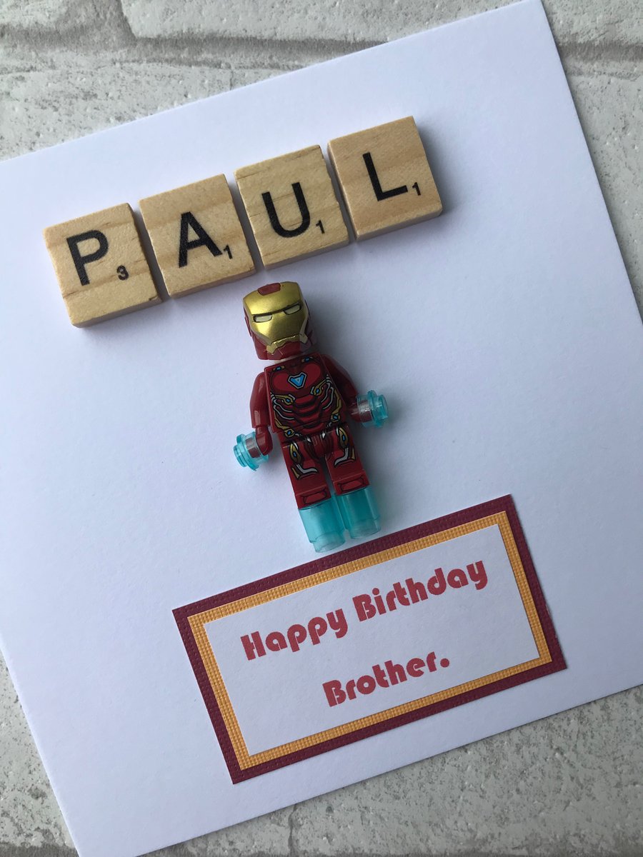 Personalised Iron Man Tony Stark Card Anniversary Birthday Card - Marvel