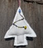 Organic linen Christmas tree decoration