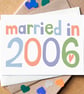 Custom Married in... Wedding Anniversary Card - Image 6