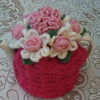 Crochet Tea Cosy with flowers (Made to order)
