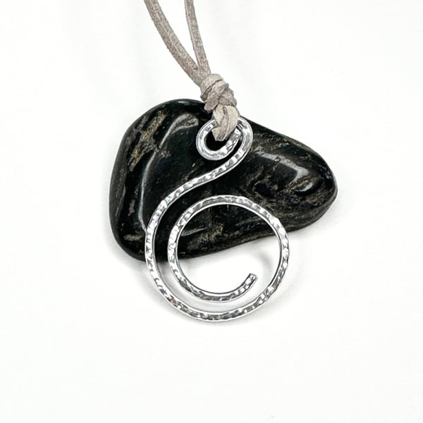 Portuguese Pin - Silver Orbit Aluminium Portuguese Knitting Pin (Hammered Finish