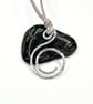 Portuguese Pin - Silver Orbit Aluminium Portuguese Knitting Pin (Hammered Finish - Image 1