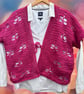 Dragonfly Crochet Waistcoat Size XL, 18 to 20 UK