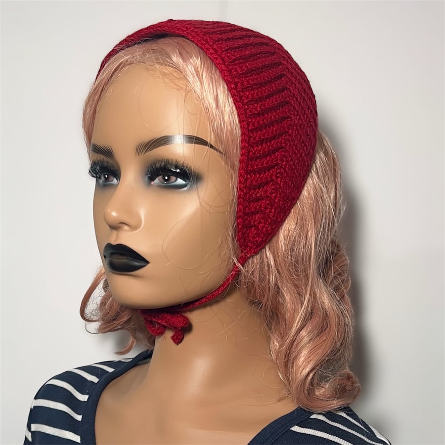 Mini bonnet headband 1950s vintage style 