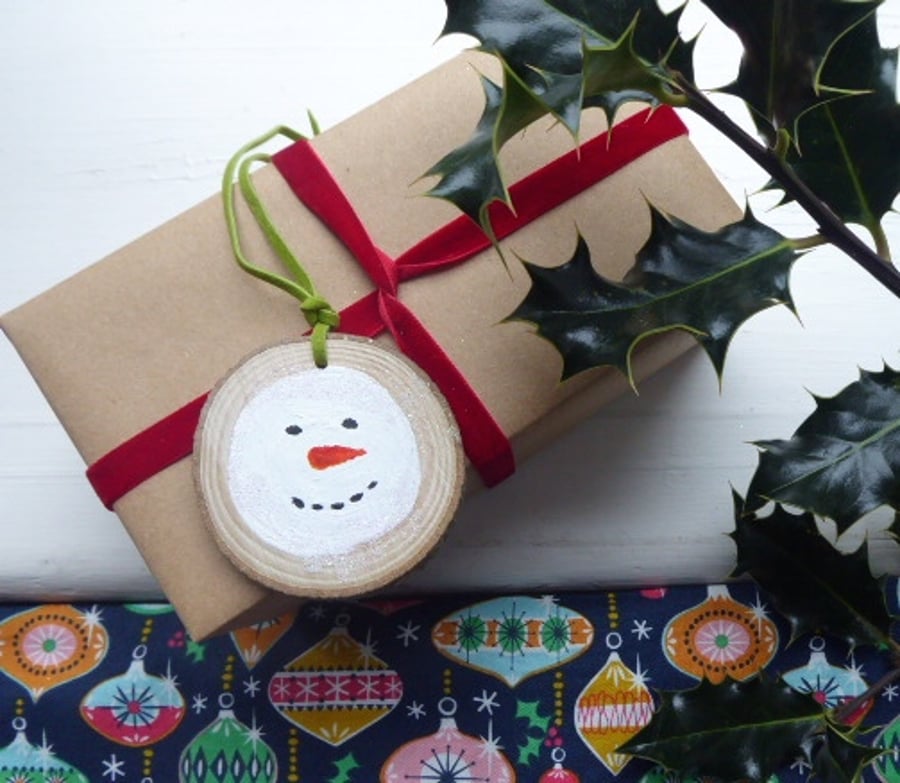 Handpainted tree decoration