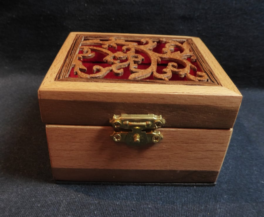 Wood Veneer Jewellery box