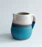 Handmade large jug pitcher in Tiree Sea glaze - Image 2