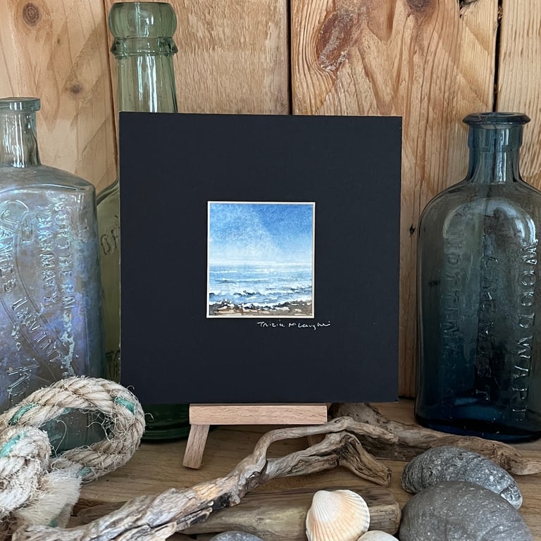 Small Original Painting: Impression of the sea