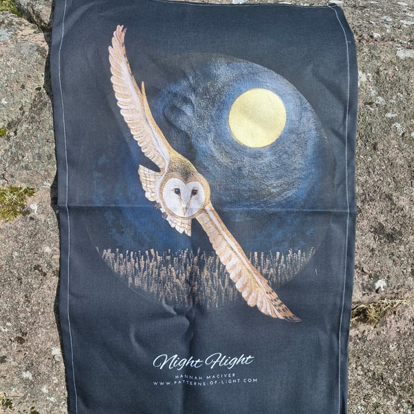 Night Flight Teatowel