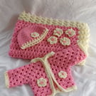 New Born Baby Girl Crochet set