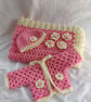 New Born Baby Girl Crochet set