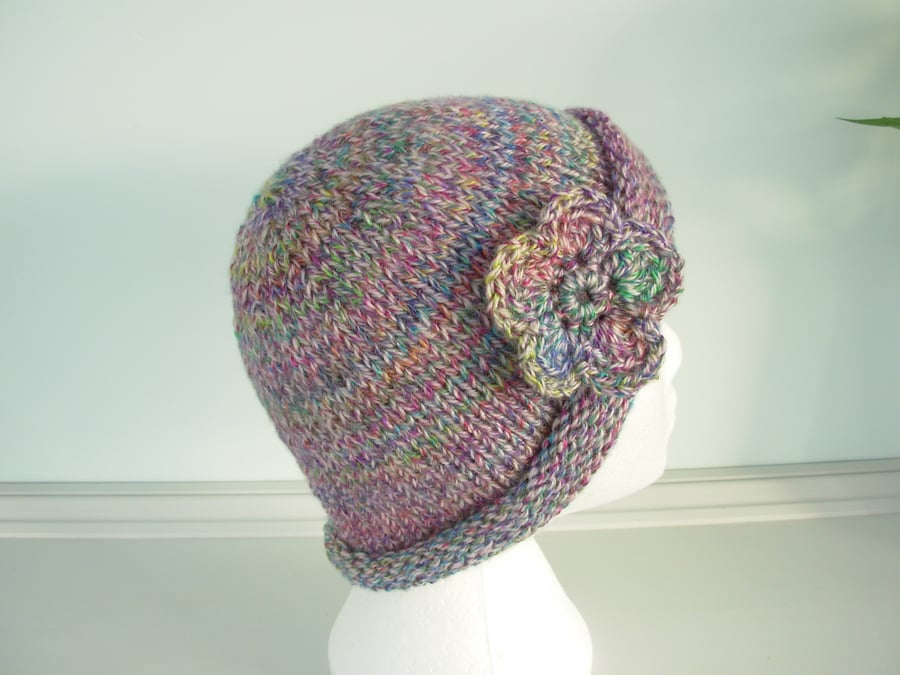 Beanie Hat for Adults Hand Knitted