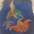 The Rosemaling Hummingbird Coin Purse