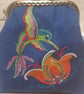 The Rosemaling Hummingbird Coin Purse