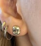 Frozen Charlotte Doll Face Silver Stud Earrings - Image 7