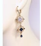 Regency Sapphire Crystal Earrings, Wedding Jewellery, Gift for Her - Image 2