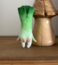 Spun Cotton Miniature Leek Doll - Image 3