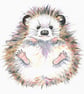 Cute Hedgehog original OOAK painting - Image 1