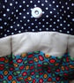 Cotton Mini handbag - crazy  patchwork - slip pocket - padded . - Image 4