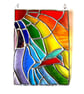 Kingfisher Rainbow Panel Stained Glass Suncatcher 021 - Image 2