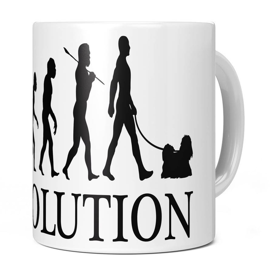 Shih Tzu Evolution 11oz Coffee Mug Cup - Perfect Birthday Gift for Him or Her Pr