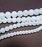 Opalite Beads 8mm Round, Synthetic White Opal, Jewellery Making Supplies - Image 1