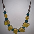 Handmade Boho Ceramic Bead Necklace (Gift Box Included!)