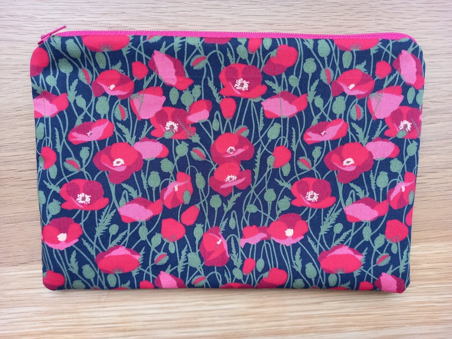 Poppy Style 2 Storage pouch - ideal gift  make up bag