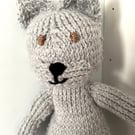 Hand Knitted Grey Cat