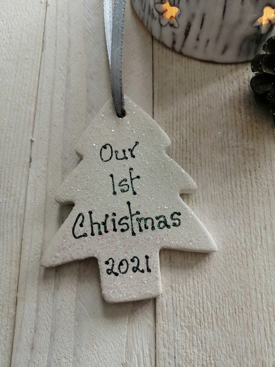 Christmas Tree Ceramic - Ist Christmas (Small) 