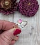 Sterling Silver Pink Aurora Opal Ring– UK Size O and a Half - JBJ9024