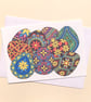 Greetings Card with Colourful Ukrainian Decorated Eggs - blank inside A-PYB - Image 1