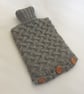 Hand knitted Hot water bottle cover 