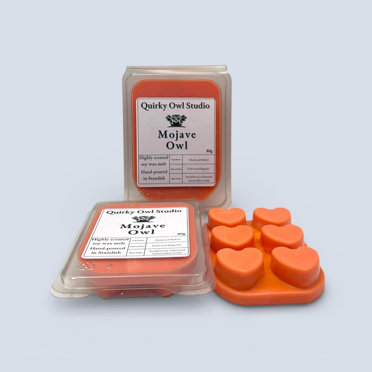 Mojave Owl Soy Wax Melt 80 g Clamshell Floral Musk Scent