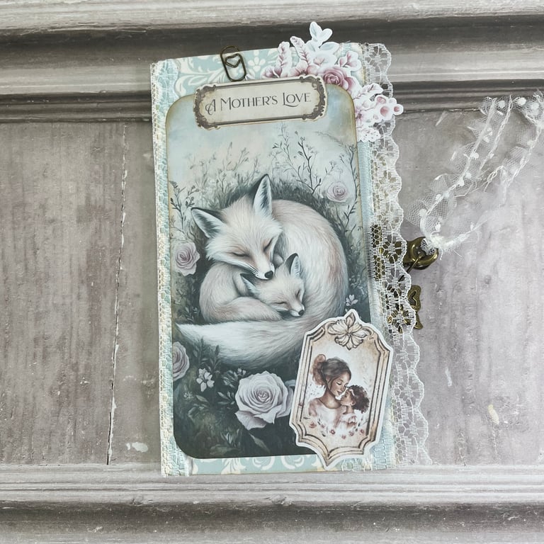 Folio - Mother's Love Flip Folio and tags by Carolee Crafts PB9 0037