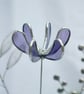 Stained Glass Flower - Handmade 3D Honeysuckle - Silver Finish - Image 2